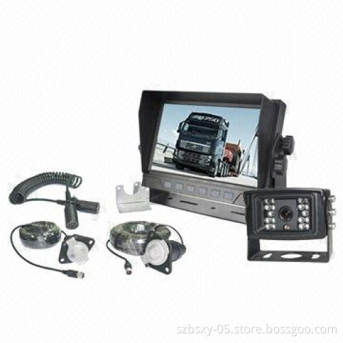Trailer rear view system with monitor/car camera for long vehicle